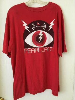 2013 Pear Jam Lightning Bolt Concert Tour T - Shirt Size Xxl