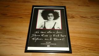 Diana Ross - Framed Press Release Promo Poster