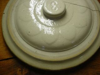 VINTAGE RED WING STONEWARE 3 GALLON CROCK BUTTON LID 3