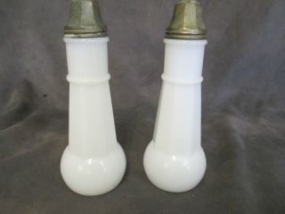 E9 Antique Milk Glass - Tall Shaker Bottles