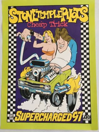 Rare - Stone Temple Pilots - Trick Vintage 1997 Tour Poster