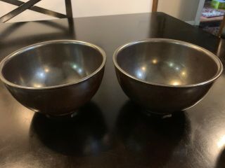 Two Juliska Stoneware Pewter Cereal Soup Bowl 6.  5 " X 3.  5 "
