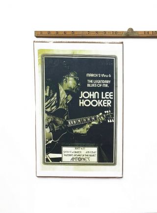 Antone ' s John Lee Hooker Poster,  1976 4