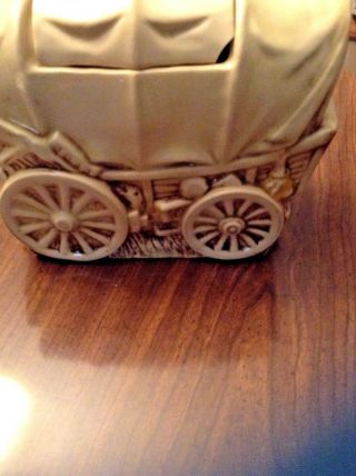 Vintage Mccoy Pottery Covered Wagon Cookie Jar 1960 