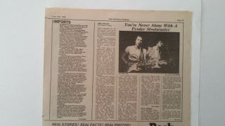 Dire Straits First Album Review 1978 Uk Article / Clipping