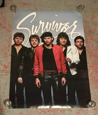 Survivor Orig.  1982 Record Store Promo Poster Eye Of The Tiger Rocky Iii