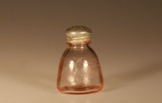 Vintage Standard Glass Company Pink Grape Cut Salt Shaker C.  1930