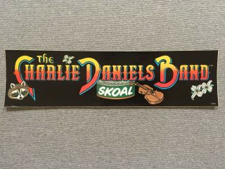 Vintage Charlie Daniels Band Skoal Bumper Sticker