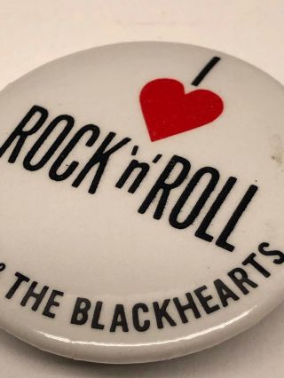 Vintage Joan Jett & The Blackhearts Pinback Badge Button Pin Music