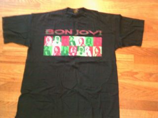 Bon Jovi Christmas 94 Brockum T - Shirt Size Xl Black