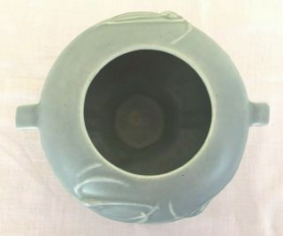 Roseville Pottery Teasel Bowl - Aqua - 342 - 4,  1936 5