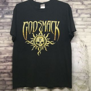 Godsmack Iv 4 Tour 2006 Black T Shirt Skull Size M Med