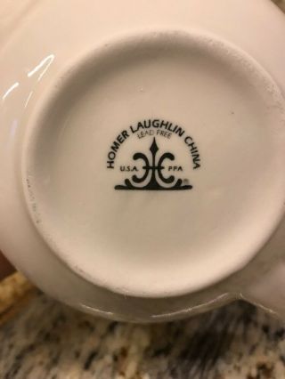 Homer Laughlin Vintage Tea Pot 2.  5Cup Cream - Colored 3