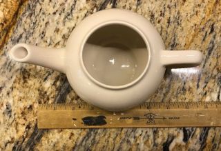 Homer Laughlin Vintage Tea Pot 2.  5Cup Cream - Colored 5