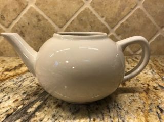 Homer Laughlin Vintage Tea Pot 2.  5Cup Cream - Colored 6