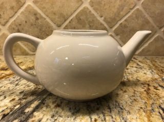 Homer Laughlin Vintage Tea Pot 2.  5Cup Cream - Colored 7