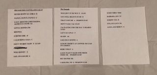 Brian Wilson Pet Sounds Show Stage - Set List