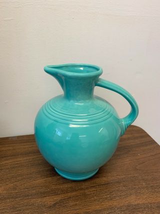 Hlc Fiestaware Open Carafe Water Jug Pitcher Turquoise