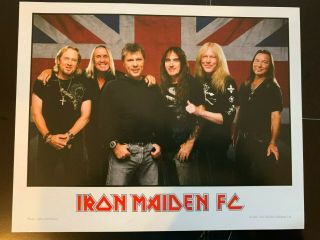 Iron Maiden Official Fan Club 8x10 Card Stock Photo Metal Very Rare Only Availab