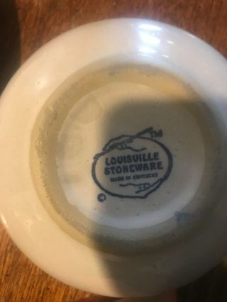 louisville stoneware children’s Plate,  Cup And Bowl 4