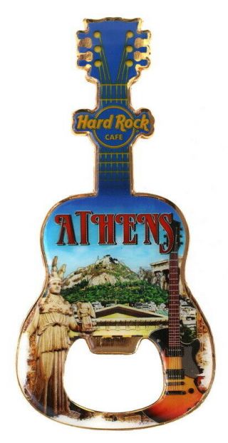 Hard Rock Cafe Athens Greece Magnet Bottle Opener