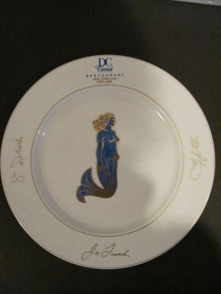 Dc Coast Restaurant 2000 Years Eve Eschenbach Porcelain Blue Mermaid Platter