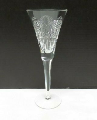 Waterford Ireland Cut Crystal Fluted Champagne Glass Happiness