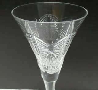 WATERFORD Ireland Cut Crystal Fluted Champagne Glass HAPPINESS 2