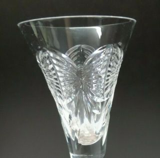 WATERFORD Ireland Cut Crystal Fluted Champagne Glass HAPPINESS 3