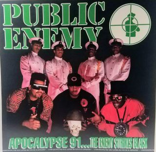 Public Enemy Apocalypse 91 Album Flat/poster Suitable For Framing 1991