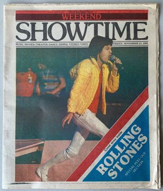 The Rolling Stones Newspaper Insert 1981 Cleveland Press