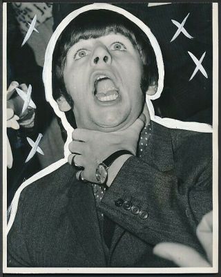 1964 Photo The Beatles - Ringo Starr - A Gag Shot