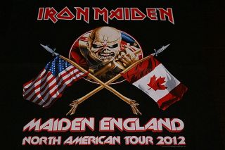 Iron Maiden 2012 Maiden England North American Tour Bag Nwobhm Out Of Print