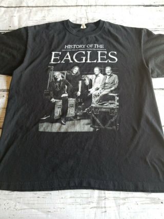 History Of The Eagles 2013 Concert Tour Shirt Black Adult Size Xl