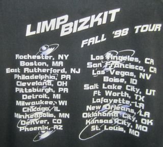 CONCERT/TOUR SHIRT - LIMP BIZKET (FALL TOUR ' 98) SIZE EXTRA - LARGE (1998) 3