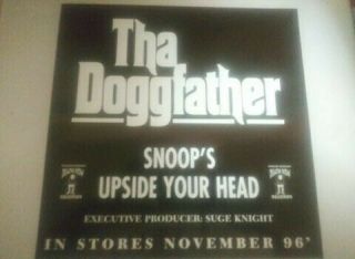 Snoop Dogg - Promo Sticker - Tha Doggfather - Death Row - 10 " X 10 " Rare