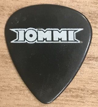 Black Sabbath Tony Iommi Custom Black Stage Personal Guitar Pick 2016 Tour