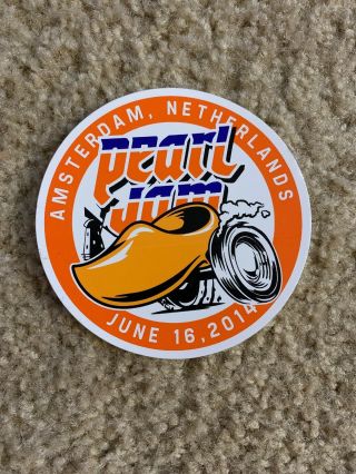 Pearl Jam Amsterdam 6.  16.  14 Sticker