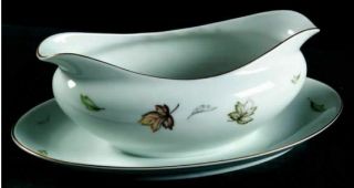 Vintage Gravy Boat With Attached Underplate West Wind By Harmony House China