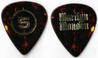 Marilyn Manson Gold Foil/shell Tour Guitar Pick