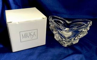 Mikasa Deco Crystal Candleholder With Candle Nib Germany