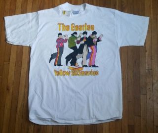 The Beatles Yellow Submarine Vintage T - Shirt 1999 Nwt