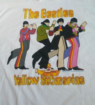 The Beatles Yellow submarine Vintage T - shirt 1999 NWT 2