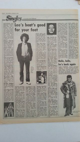 The Sweet Lost Angels Diana Ross Single Reviews 1976 Uk Article / Clipping