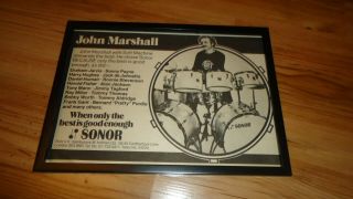 John Marshall/soft Machine - Framed Press Release Promo Advert