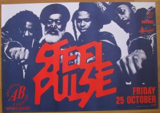 Steel Pulse Concert Poster Reggae 