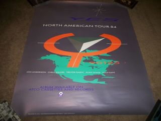 Yes 1984 North American Tour 90125 Promo Poster Orig.  In Store 24 X 30 Rare