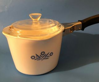 Corning Ware P - 55 - B 1 Qt.  Measure Covered Sauce Pot W/pouring Spout Lid/handle