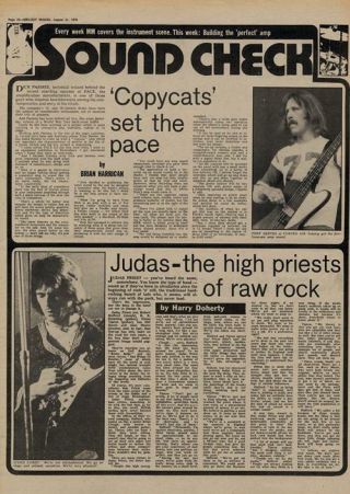 Judas Priest Of Raw Rock Interview/article 1976