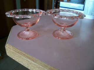 Old Colony Open Lace Edge Pink Sherbets (2)